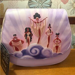 Disney Loungefly Hard Tag Hercules Muses Crossbody NWT
